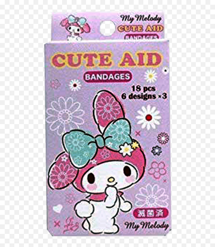 Santan My Melody Bandages 18pcs - Adhesive Bandage Png,My Melody Transparent