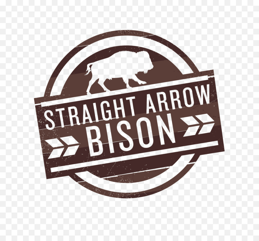 Straight Arrow Bison - Sign Png,Bison Png