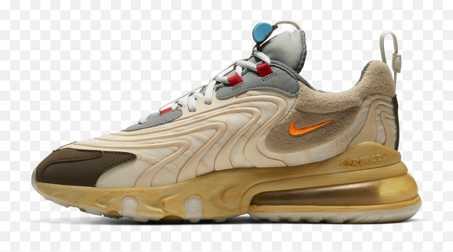 Travis Scott X Nike Air Max 270 React U0027cactus Trailsu0027 Ct2864 - 200 Nike Air Max Travis Scott Png,Travis Scott Png