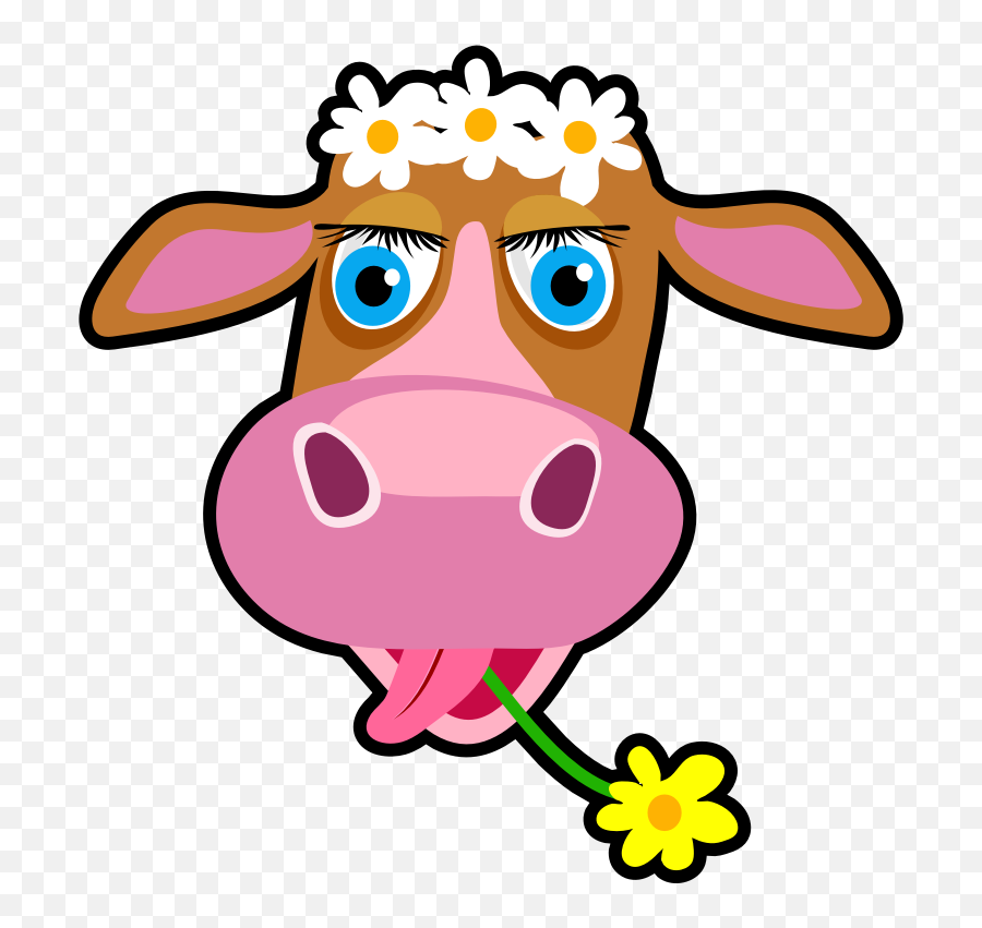 Download Free Png Daisy The Cow - Cartoon Cow Face Free,Cow Face Png
