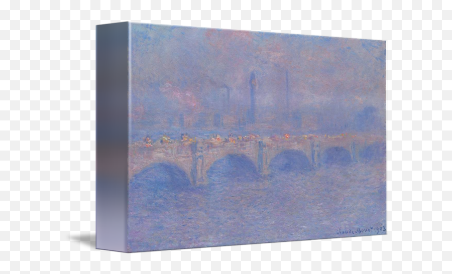 Waterloo Bridge Sunlight Effect By Monet Vintage Posters - Visual Arts Png,Sunlight Effect Png