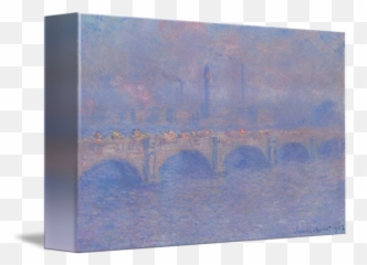 Waterloo Bridge Sunlight Effect By Monet Vintage Posters - Visual Arts png