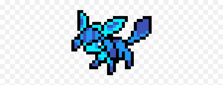 Pixilart - Glaceon Pixel Art By Anonymous Clip Art Png,Glaceon Png