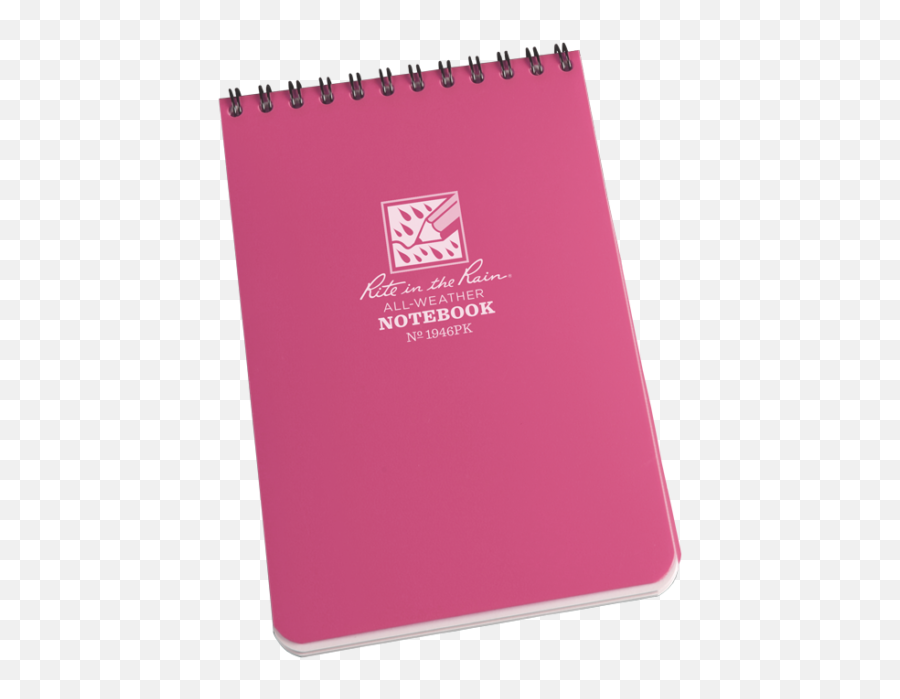 Download Hd Rite In The Rain Pink Top Spiral Notebook 4 X 6 - Notater Logo Pink Png,Spiral Notebook Png