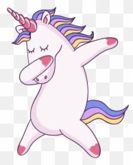 Unicorn Dabbing Sticker - Unicorn Dabbing Png,Dabbing Png