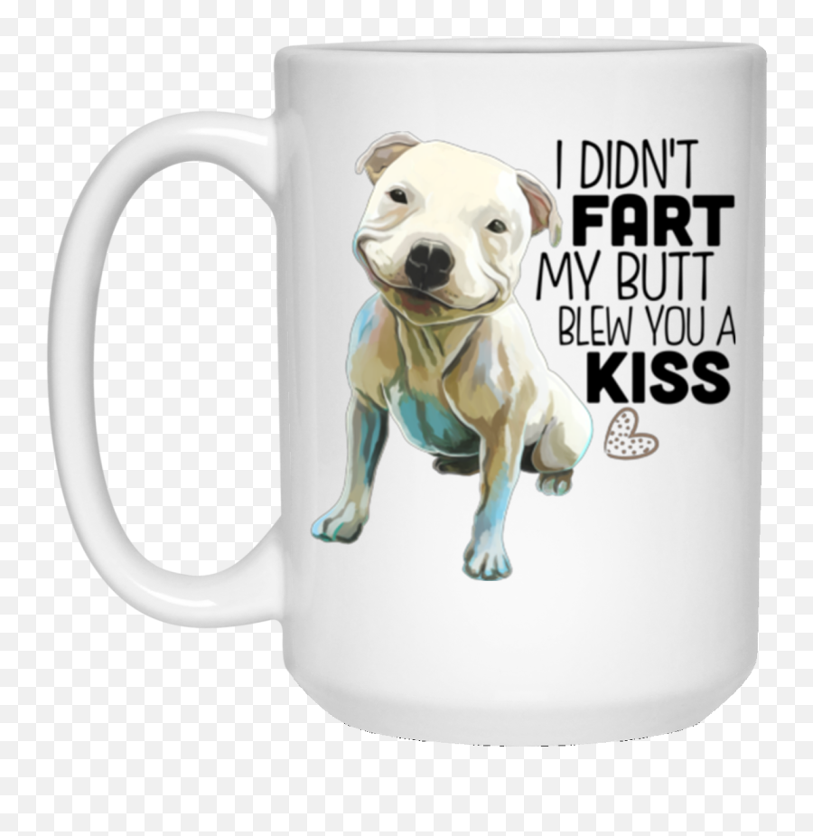 Fart Mug Pit Bull Gifts Funny - Lung Cancer Awareness Ribbon Png,Pitbull Png