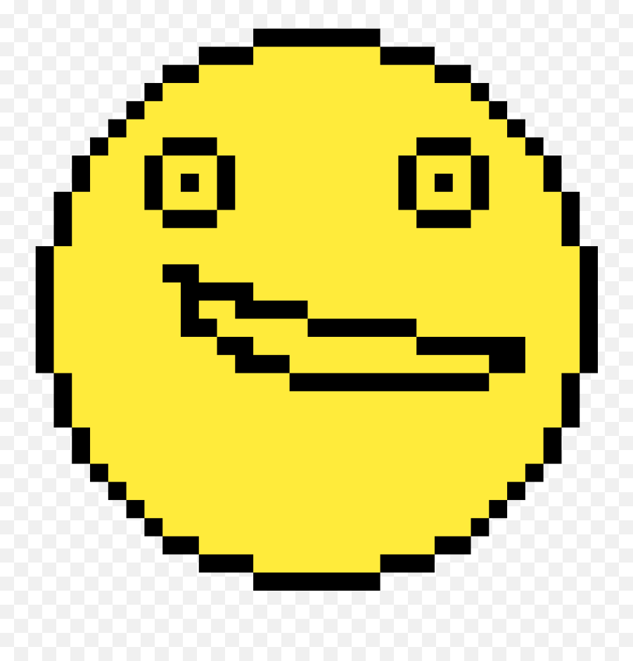 Pixilart - Crazy Emoji By Crashall Pixel Play Button Png,Crazy Emoji Png