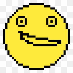 Pixilart - crazy emoji by crashall Pixel Play Button Png