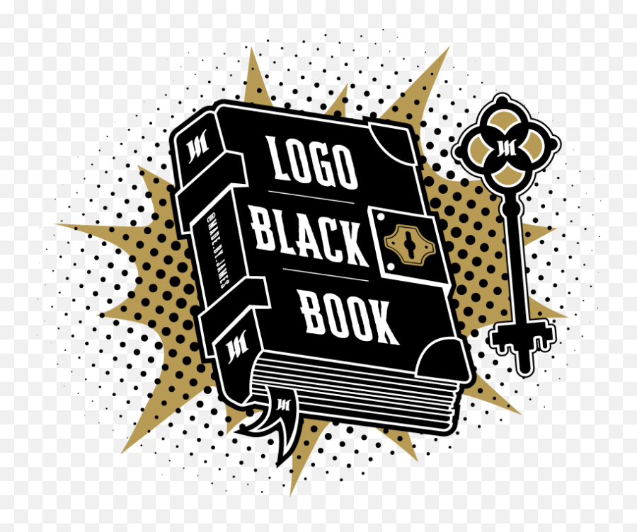 The Logo Designers Black Book Made By James - Hombre Solo Su Cara Png,Book Logo Png