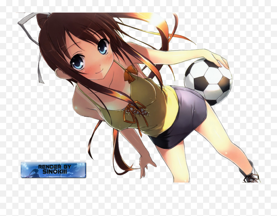 Anime Soccer Girl Render By Cjsn45 - Anime Girl Soccer Png,Manga Girl Png