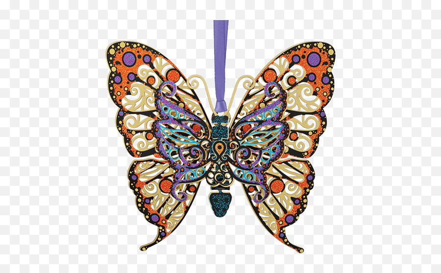 Vibrant Butterfly - Butterfly Ornaments Png,Gold Butterfly Png