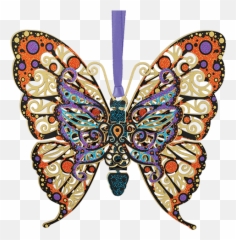 Vibrant Butterfly - Butterfly Ornaments Png,Gold Butterfly Png