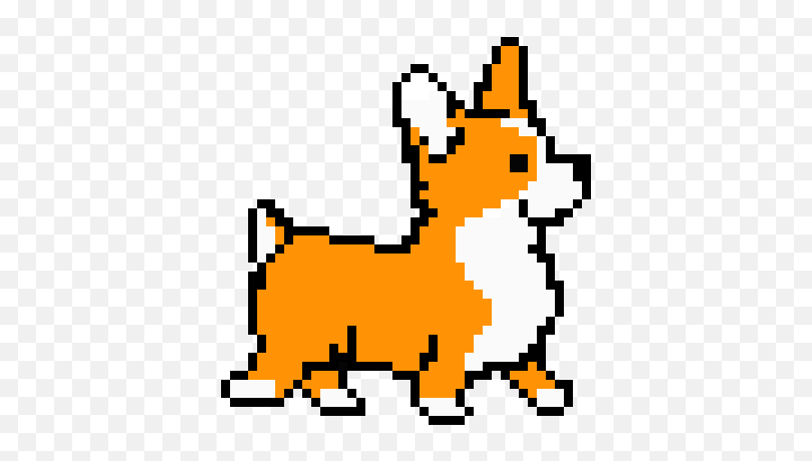 Corgi Run Pixel Art Maker - Corgi Cross Stitch Pattern Free Png,Dog Running Png