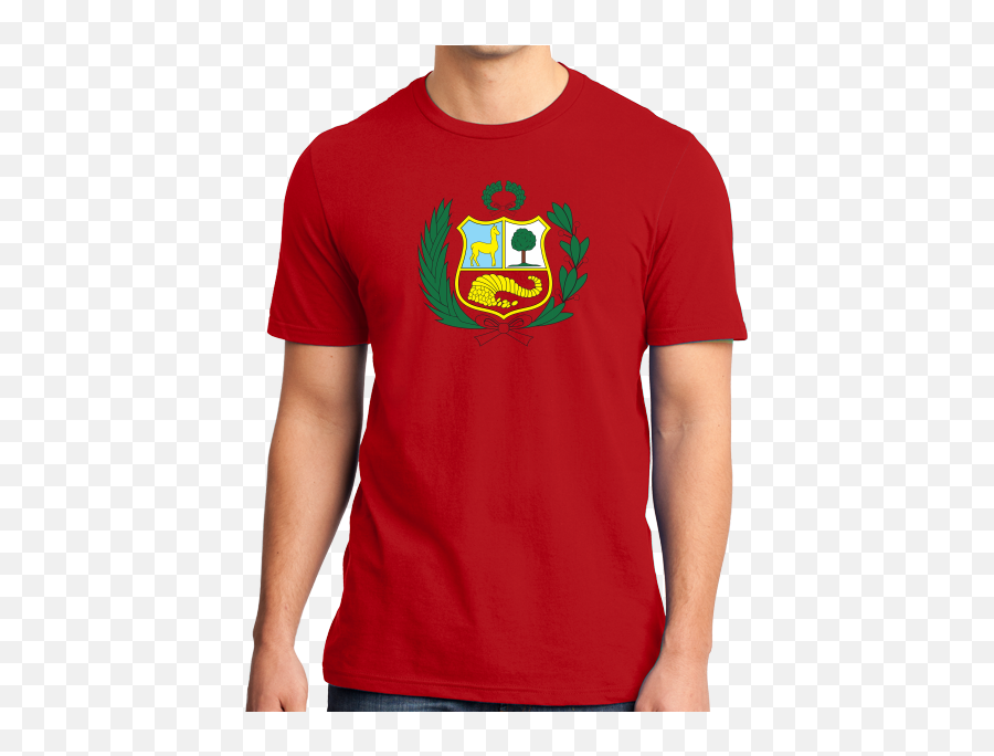 Peruvian Coat Of Arms Flag - Peru Pride Love Cusco Heritage Tshirt Bhut Jolokia T Shirt Png,Peru Flag Png