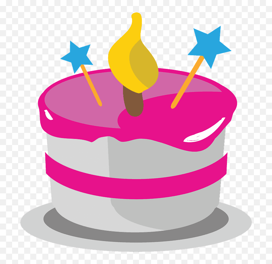 Birthday Cake Emoji Clipart - Transparent Vote Sticker Png,Cake Emoji Png