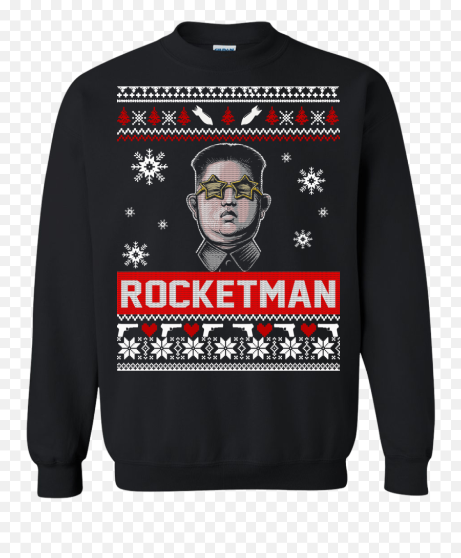 Kim Jong Un Rocket Man Christmas Sweater Allbllueteescom - Kim Jong Un Ugly Christmas Sweater Png,Kim Jong Un Png