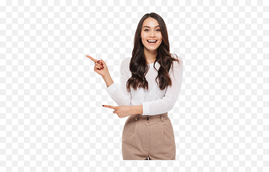 Woman Pointing - Rd Tax Credit Software Dananow Mandiri Utama Finance Png,Person Pointing Png