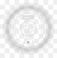 Wellington Wells Broadcasting Button - Bridget Riley Traces png