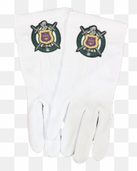 Omega Psi Phi Gloves With Woven - Safety Glove Png,Omega Psi Phi Shield Png