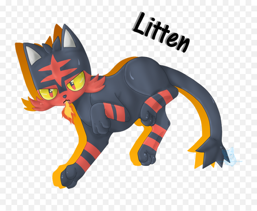 Litten U2014 Weasyl - Fictional Character Png,Litten Png