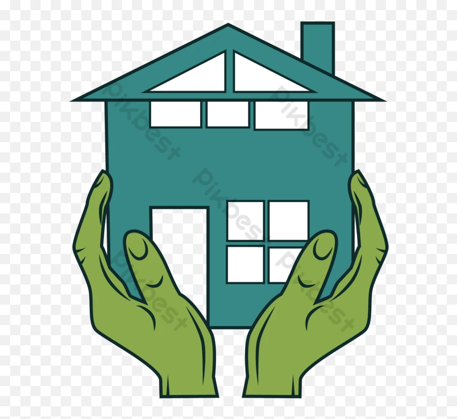 Hand Drawn Cupped Building House Vector - Vertical Png,Cupped Hands Png
