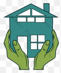 Hand Drawn Cupped Building House Vector - Vertical Png,Cupped Hands Png