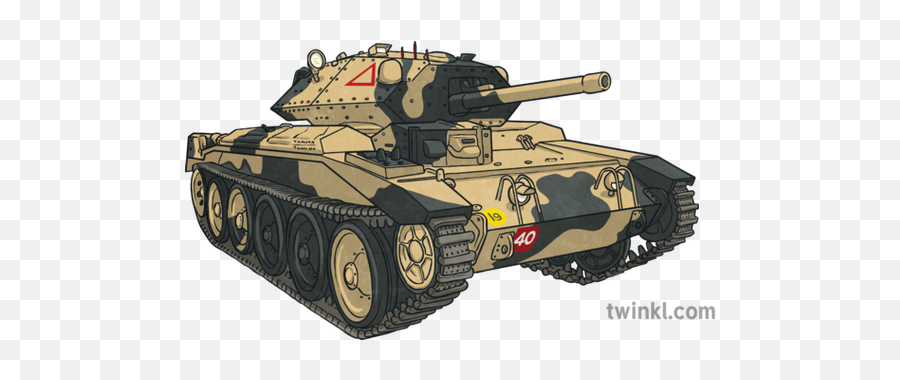Second World War Crusader Tank Illustration - Twinkl Tanque De Guerra Ilustracion Png,Crusader Png