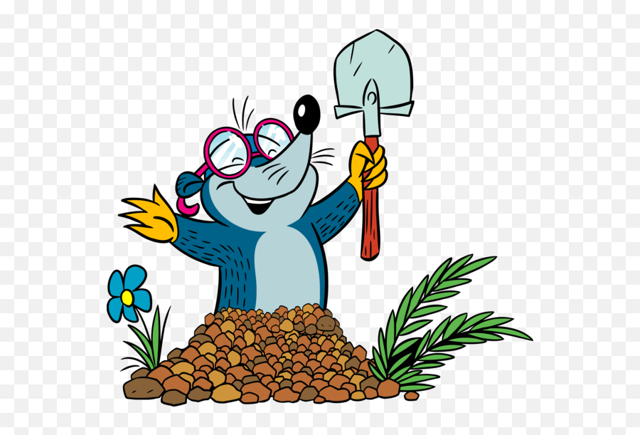 Download Groundhog Day Cartoon Palm Tree Plant For Around - Shovel Cartoon Png,Around The World Png