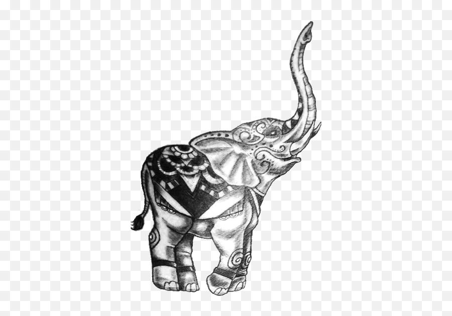 Elephant Tattoo Transparent Png - Stickpng Elephant Tattoo Png,Tattoo Png Transparent