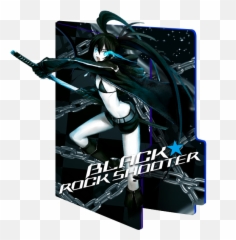 A Pack Of 64 New Folder Icons Dl In The Comments Anime - Black Rock Shooter Folder Icon png