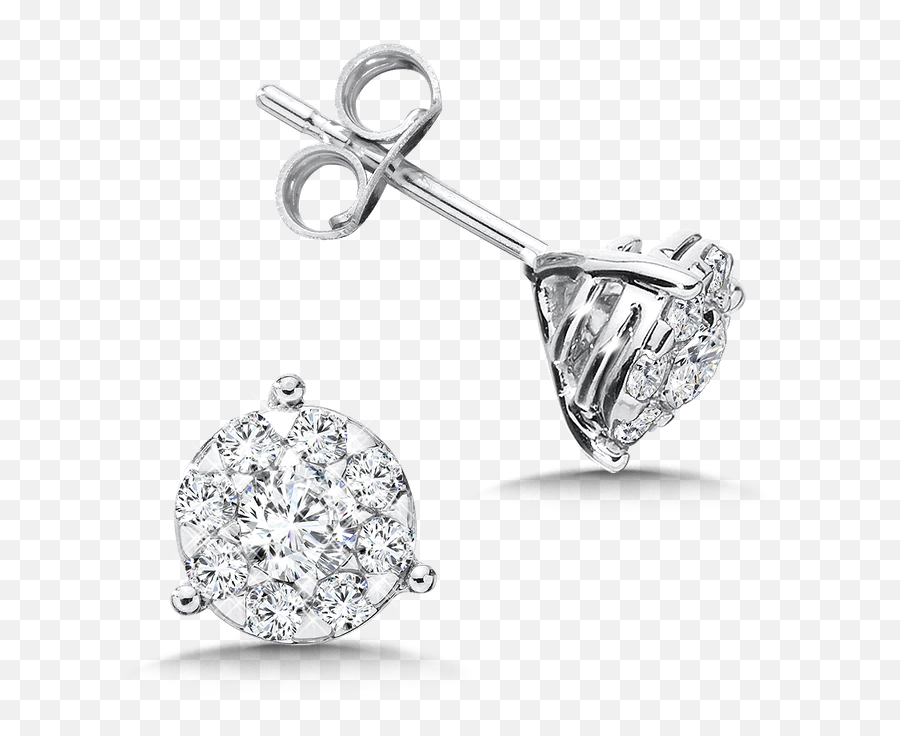 Sdc Creations Diamond Earrings In 14k White Gold 1 Ct Tw - Gold Transparent Background Diamond Earring Png,Diamond Earring Png