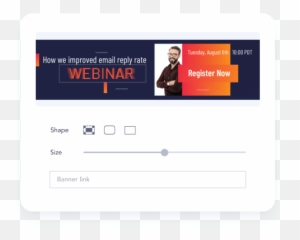 Create Professional Email Signature For Yahoo Mail - Webinar Banner For png