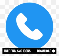 Free Blue Phone Icon Symbol Png Svg Download - Png