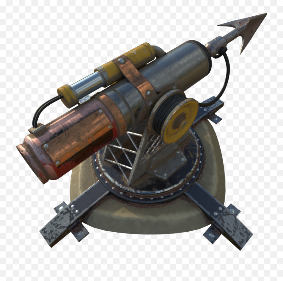 Download Render6 - Harpoon Cannon Art Png,Cannon Png