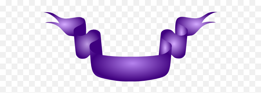 Purple Gradient Ribbon Clip Art - Vector Clip Border Transparent Background Purple Ribbon Png,Purple Ribbon Png