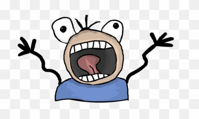Download Cartoon Figure Waving Hands In - Cartoon Panic Png,Panic Png