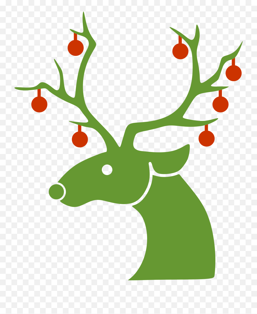 Reindeer Clipart - Christmas Clipart Reindeer Silhouette Png,Reindeer Clipart Png