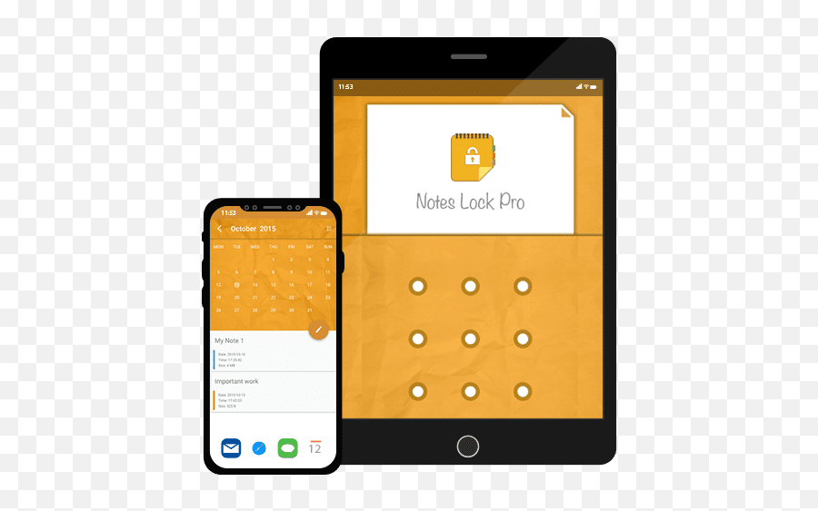Notes Lock - Secure Notes For Android Smartphone Png,Lock Icon On Ipad