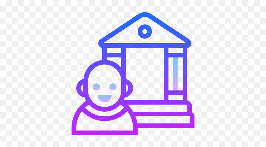 Broker Icon In Gradient Line Style - Illustration Png,Broker Icon