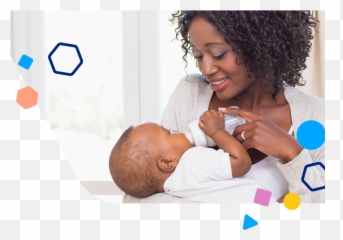 Vitamin D For Babies Why Supplements Are Needed - Mom Feeding Baby With Bottle png