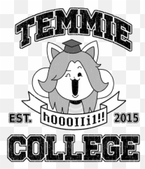 Temmie College Fleece Blanket - png