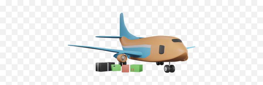 Cargo Plane 3d Illustrations Designs Images Vectors Hd - Aircraft Png,Cargo Plane Icon