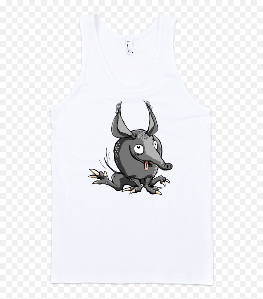 Armadillo Fine Jersey Tank Top Unisex By Itee - Girl Shirt Cartoon Armadillo Png,Tank Transparent Background