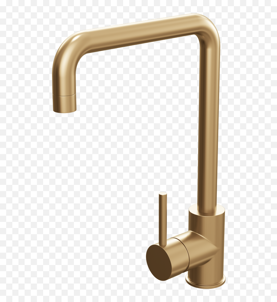 Single Lever Mono Kitchen Sink Mixer Tap - Brushed Gold Howden Kitchen Taps Copper Png,Tap Png