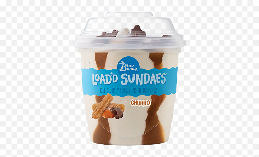 Loadu0027d Sundaes Churro - Blue Bunny Blue Bunny Loaded Sundaes Png,Churro Png