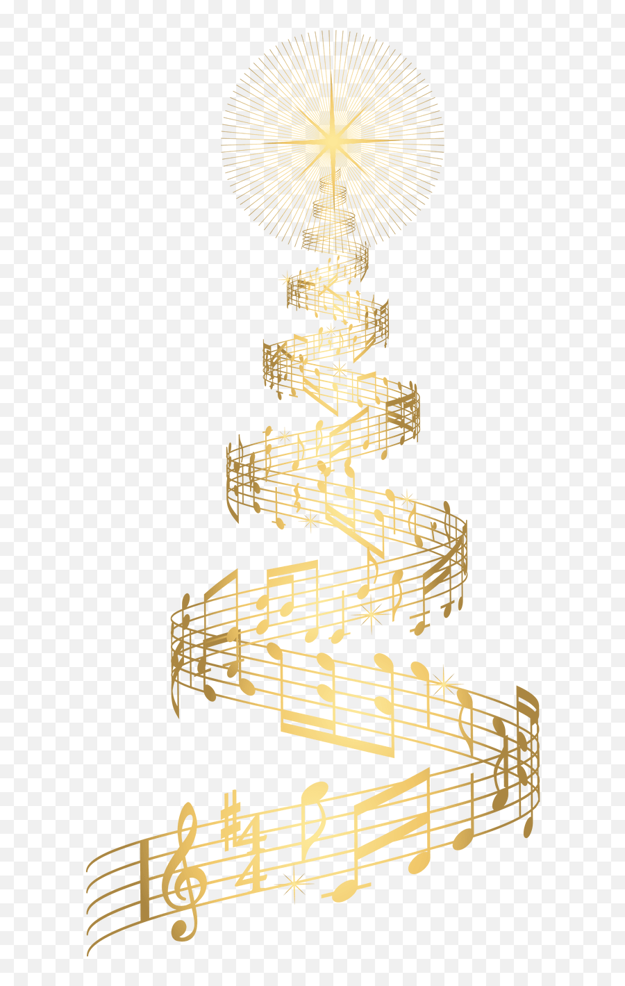 Download Christmas Music Notes Png - Transparent Png Png Christmas Music Clipart Png,Musical Notes Png