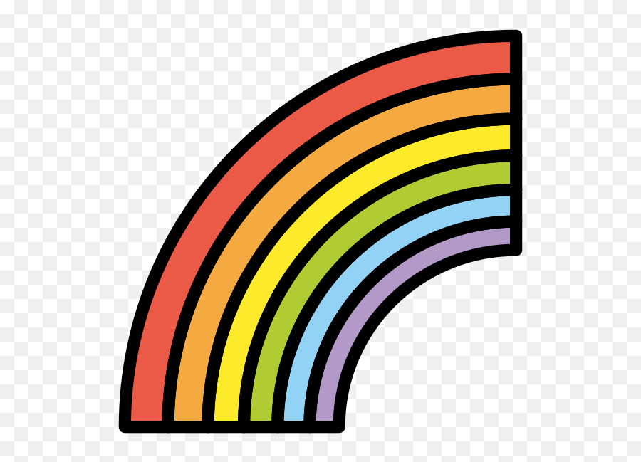 Rainbow - Emoji Meanings U2013 Typographyguru Arcoiris Emoji Png,Rainbow Emoji Png