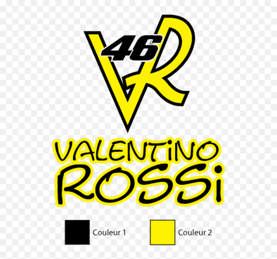Valentino Rossi 46 Sticker - Graphic Design Png,100 Pics Logos 46