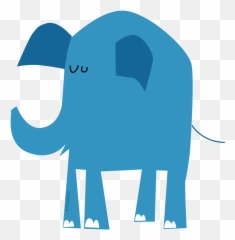 Download Republican Elephant Clipart - Blue Elephant Png,Republican Elephant Png