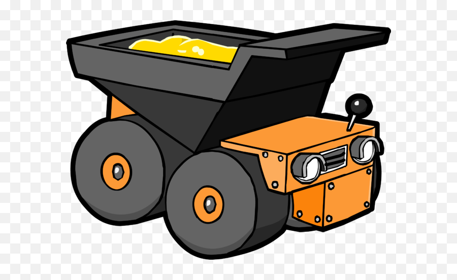 Dump Truck Png - Gold Puffleu0027s Dump Truck Illustration Mobol Truk Tambang Kartun,Dump Truck Png